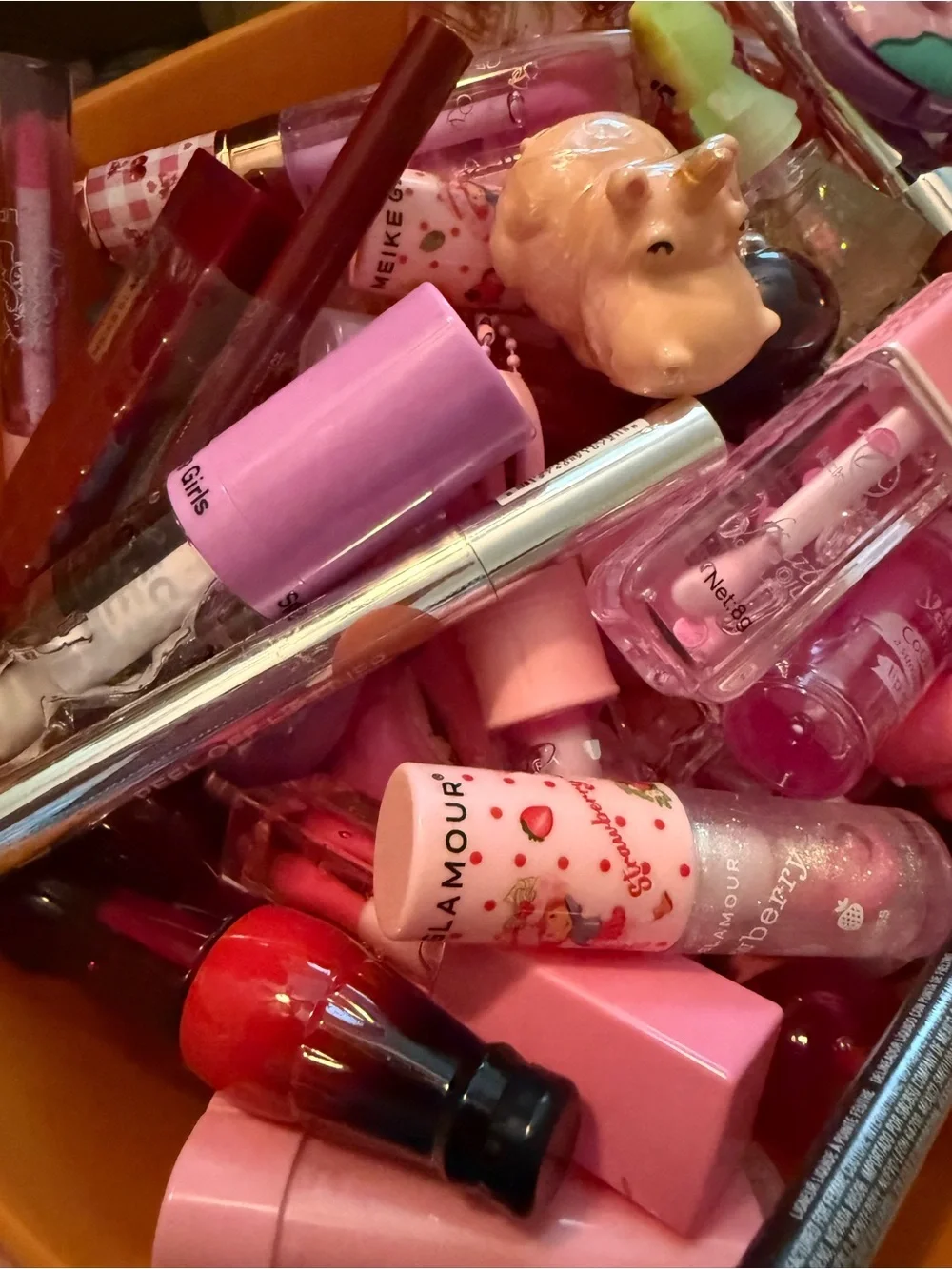 Girls Pink Lip Gloss & Balm Set — Assorted Pink Shades